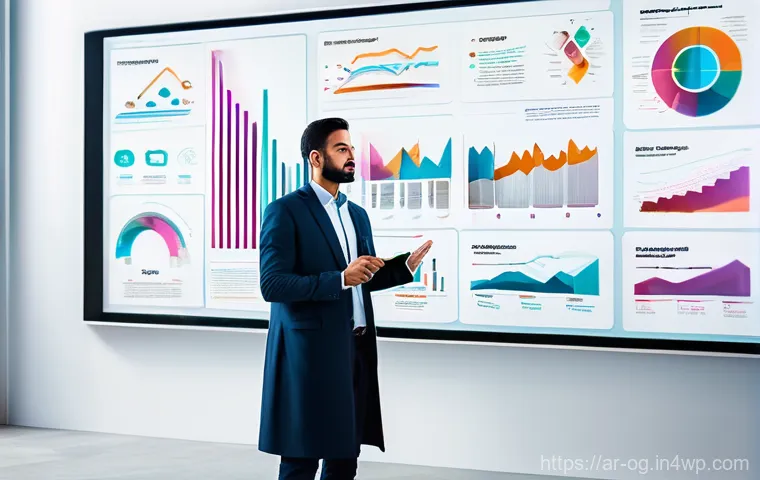 시각적 사고를 통한 콘텐츠 제작 기법 - **Prompt: Information Overload to Clarity**
    A dynamic, high-contrast image depicting a young Ara...