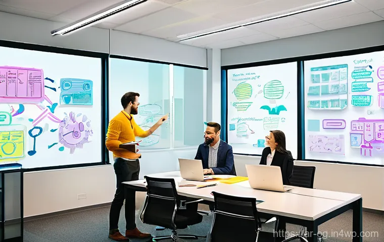 시각적 사고 개발의 성공 사례 - Image Prompt 1: The Collaborative Idea Ecosystem**