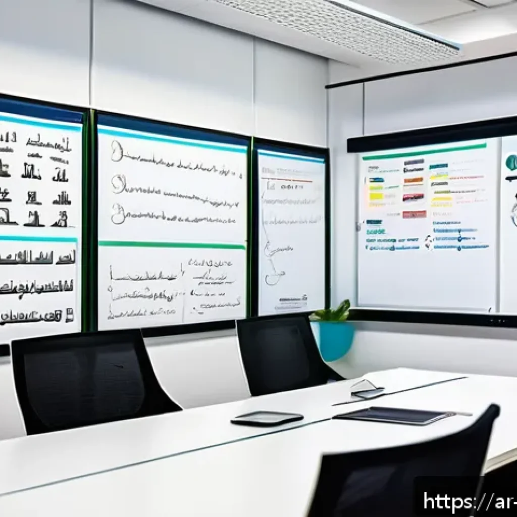 시각적 사고를 활용한 스케치 노트 기법 - A visually rich workspace featuring an Arabic-speaking professional organizing ideas with colorful m...